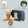 image:imageSteiff Ben Teddy Bear in Suitcase Beige Premium Stuffed Animal Plush  2022 Amazon Exclusive Small
