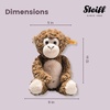 image:imageSteiff Bodo Monkey Premium Stuffed Animal Jungle Animal Plush Toy for Kids Brown 1230cm