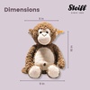 image:imageSteiff Bodo Monkey Premium Stuffed Animal Jungle Animal Plush Toy for Kids Brown 1240cm1575