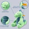 image:imageSteiff Bronko Brontosaurus Premium Dinosaur Stuffed Animal Stuffed Dino Brontosaurus Plush Stuffed Animal for Ages 0 OrangeBlue 11Green and Blue