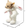image:imageSteiff Teddy Bear in Bunny Hoodie Costume Year of the Rabbit Teddybear Stuffed Animal Plush Bear Cuddly Toy Machine Washable 11 inches