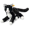 image:imageSteiff 099366 Mimi Cat Plush Animal Toy BlackWhite 12 inches