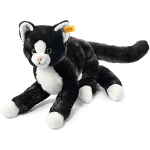 image:imageSteiff 099366 Mimi Cat Plush Animal Toy BlackWhite 12 inches