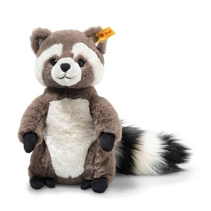 image:imageSteiff Pedro Raccoon  Soft amp Cuddly 10 Plush with Brown amp White Fur  Weighted Stuffed Animal for Play amp Snuggles