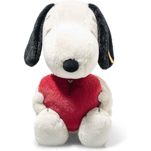 image:imageSteiff Snoopy Officially Licensed Love  Soft Plush Dog Toy Stuffed Animal Holding Red Heart Premium Peanuts Collectible Snoopy 12