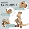 image:imageSteiff 064623 Kango Kangaroo Plush Animal Toy Beige Tipped 16 inches