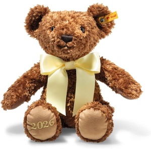 image:imageSteiff 2026 Cozy Teddy Bear  Soft Plush Keepsake Bear with Embroidered Year amp Festive Bow  Collectible Gift for Anniversaries and Milestones
