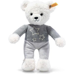 image:imageSteiff Glow in The Dark Knuffi Teddy Bear Premium Stuffed Animal Comforting Animal Plush Toys Plushy Toy for Girls Boys and Kids Gray amp White 12