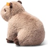 image:imageSteiff Chip Capybara 9 Stuffed Animal Cuddly Soft Beige Plush Warm Brown Coloring Sitting Plush Capybara with pellets in Paws and Bottom for Stability Safety Eyes Machine Washable