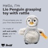 image:imageSteiff Handcrafted Since 1880 Premium Plush Stuffed Animal Grip Toy with Rattle  4 Lio Penguin