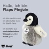 image:imageSteiff USA Flaps Black White amp Gray Penguin Plush 63 x 67 x 35  Machine Washable Kids Toy 57144