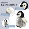 image:imageSteiff USA Flaps Black White amp Gray Penguin Plush 63 x 67 x 35  Machine Washable Kids Toy 57144