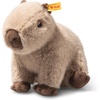 image:imageSteiff Chip Capybara 9 Stuffed Animal Cuddly Soft Beige Plush Warm Brown Coloring Sitting Plush Capybara with pellets in Paws and Bottom for Stability Safety Eyes Machine Washable